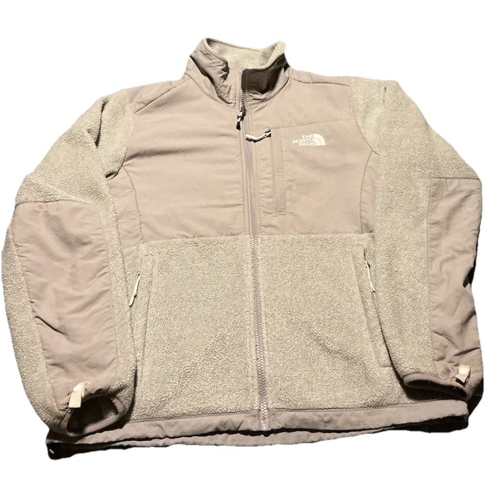 The North Face Women's Denali Jacket Med Full Zip Polartec Fleece Outdoor‎ Gray